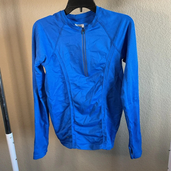 Athleta Womens 1/2 Zip Athletic Tracker Running Longsleeve Top Size Medium - Picture 1 of 4